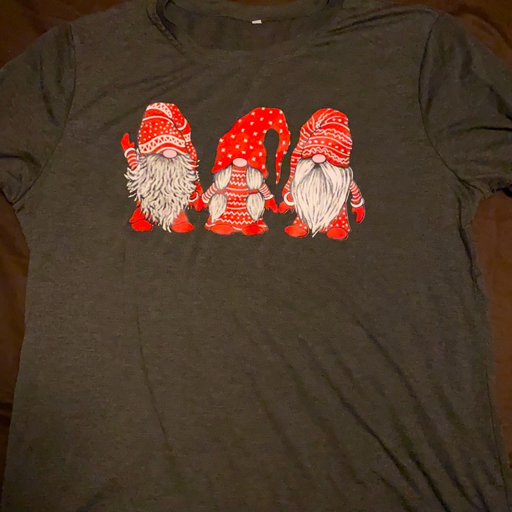 Christmas gnome tee shirt